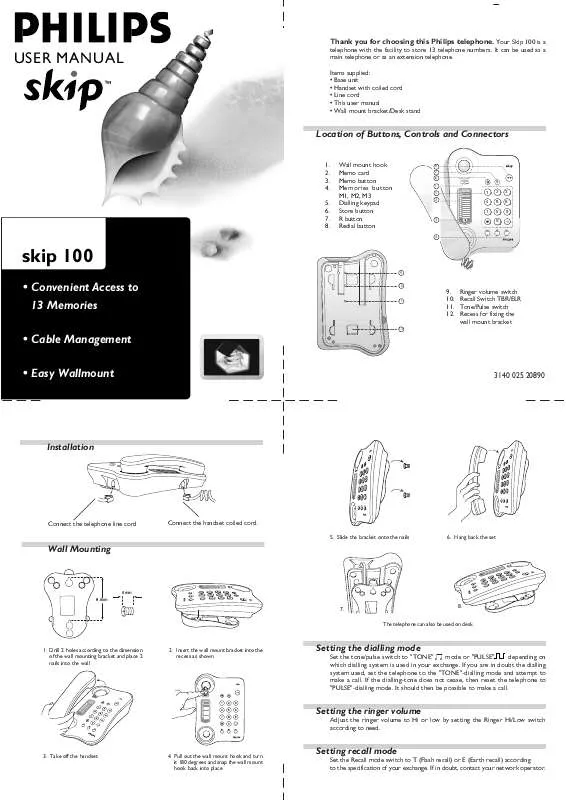 Mode d'emploi PHILIPS TD9063