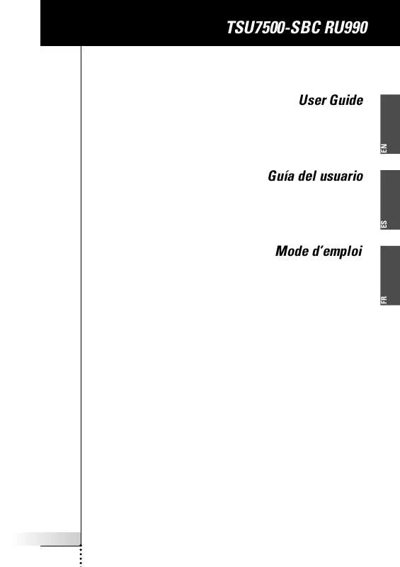 Mode d'emploi PHILIPS TSU7500