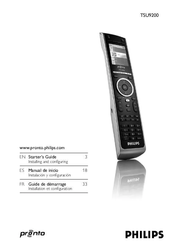 Mode d'emploi PHILIPS TSU9200