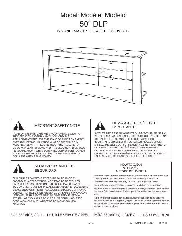 Mode d'emploi PHILIPS TV FLOOR STAND ST509126G