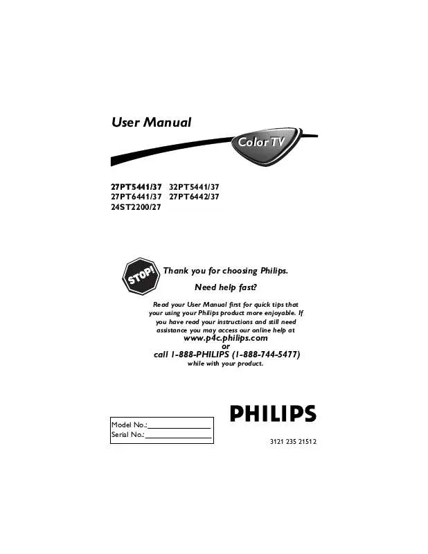 Mode d'emploi PHILIPS US-24ST2200