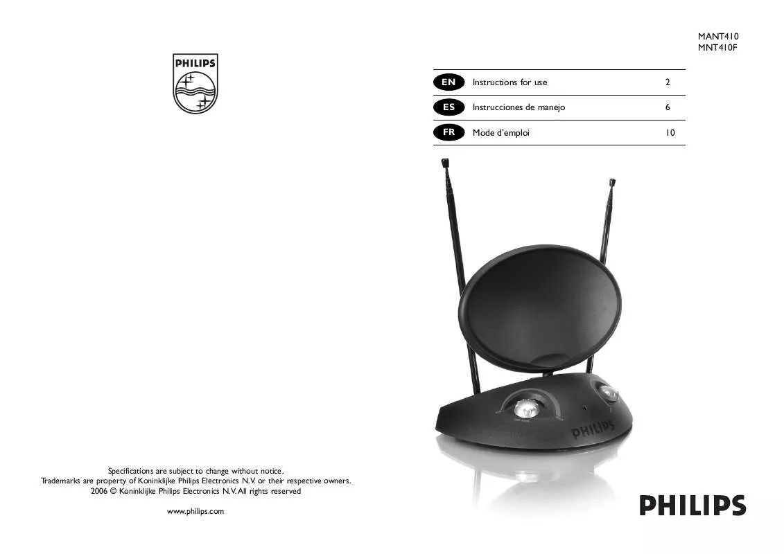 Mode d'emploi PHILIPS US2-MANT410