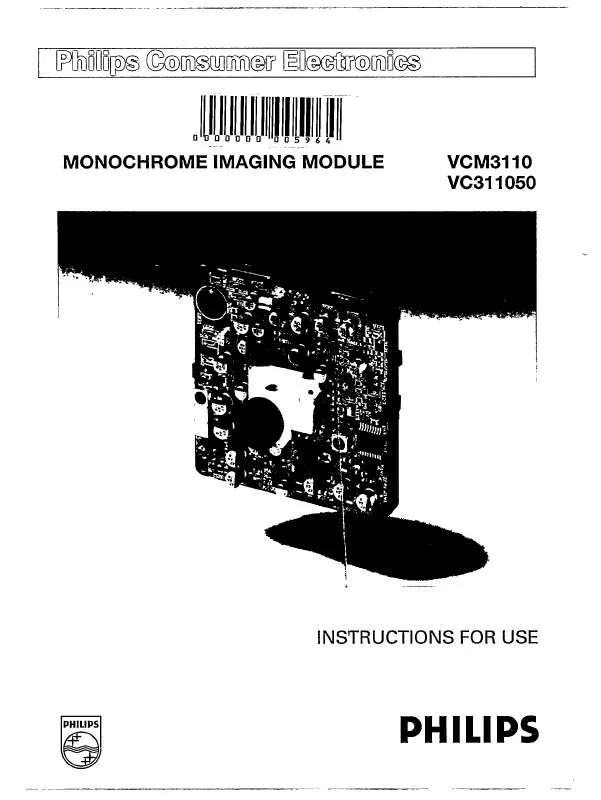 Mode d'emploi PHILIPS VCM3110