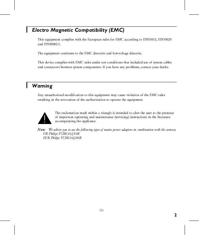 Mode d'emploi PHILIPS VCM7137/00T