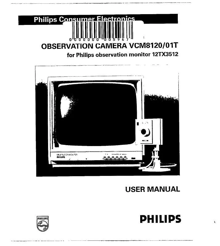 Mode d'emploi PHILIPS VCM8120/01T