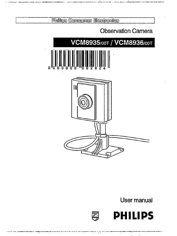 Mode d'emploi PHILIPS VCM8936