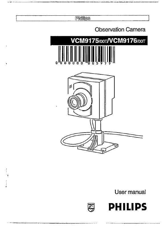 Mode d'emploi PHILIPS VCM9176/00T