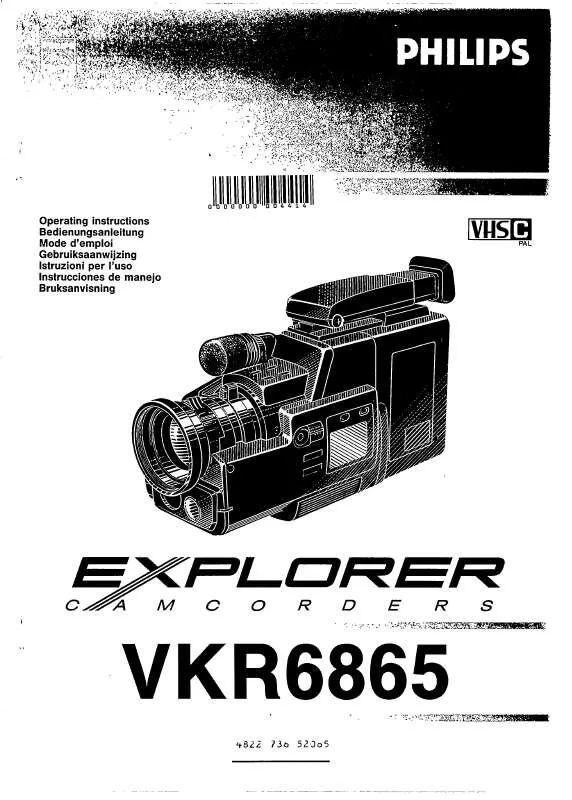 Mode d'emploi PHILIPS VKR6865