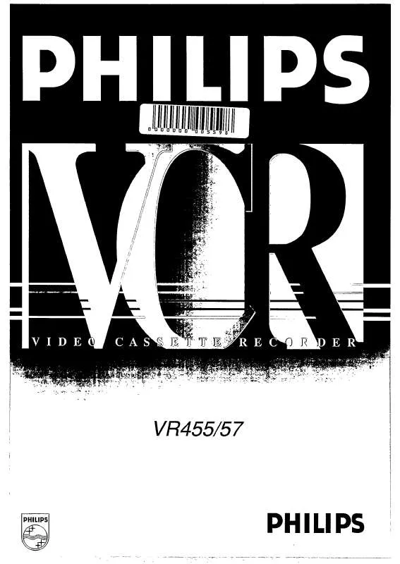 Mode d'emploi PHILIPS VR457