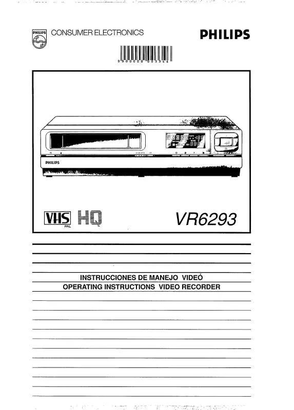 Mode d'emploi PHILIPS VR6293