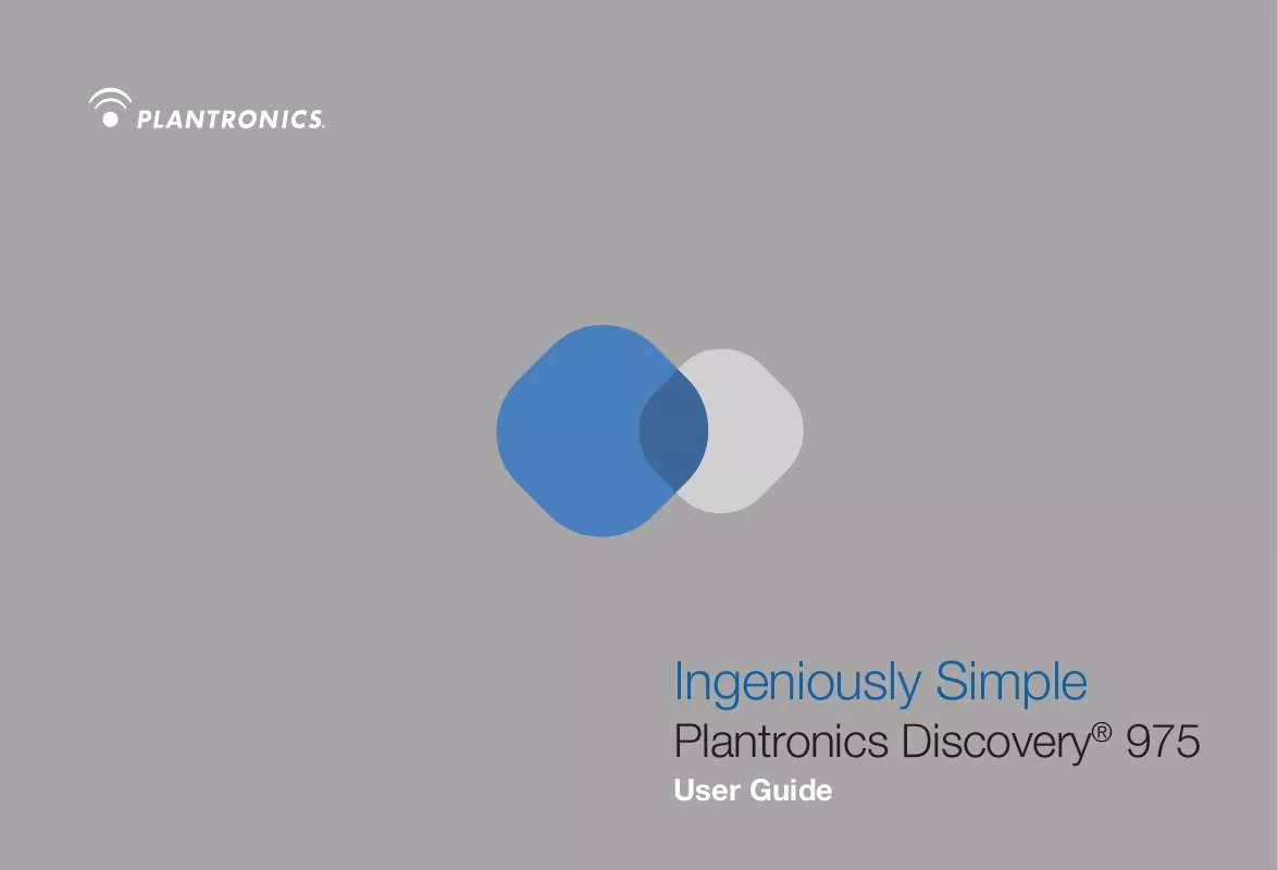 Mode d'emploi PLANTRONICS DISCOVERY 975