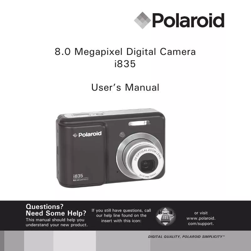 Mode d'emploi POLAROID I835