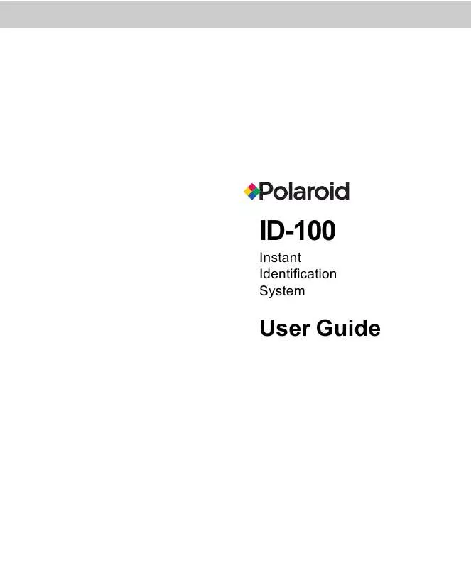 Mode d'emploi POLAROID ID-100
