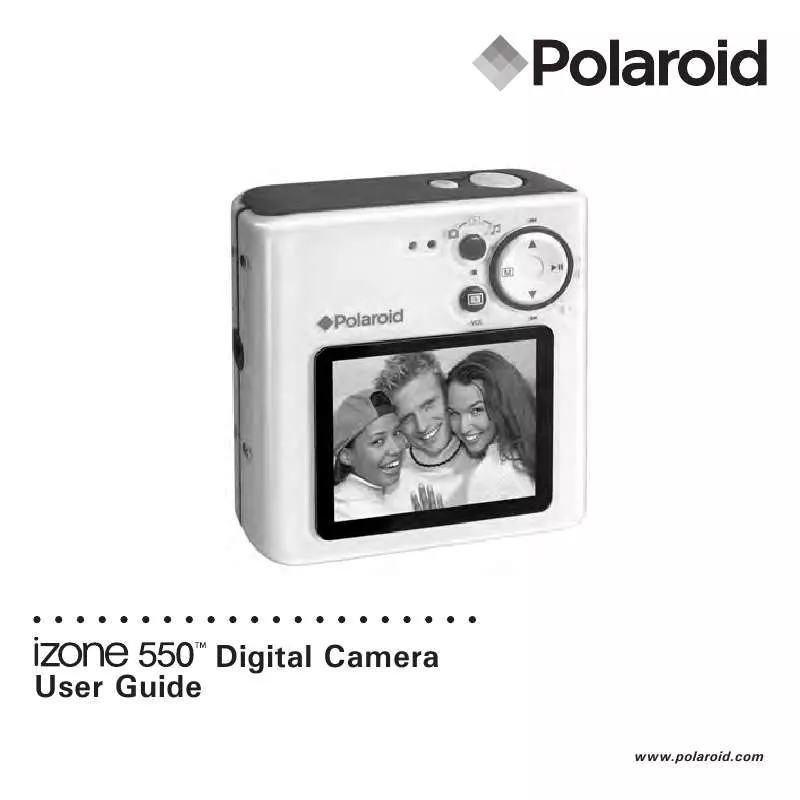 Mode d'emploi POLAROID IZONE 550