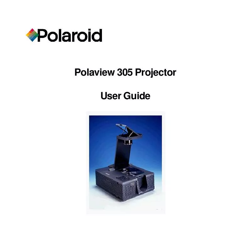 Mode d'emploi POLAROID POLAVIEW 305 PROJECTOR