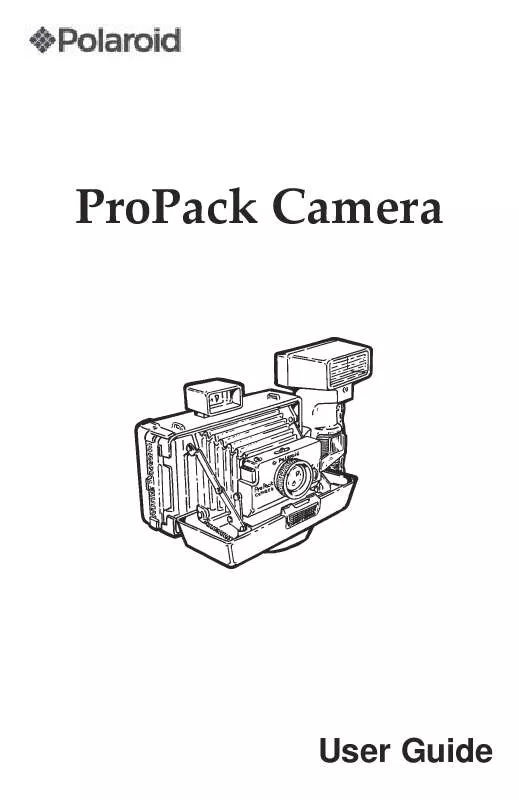 Mode d'emploi POLAROID PROPACK CAMERA