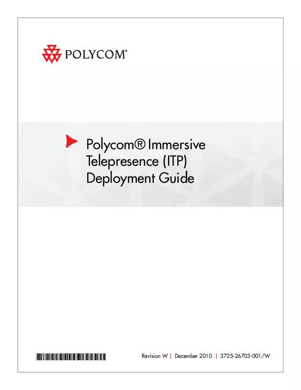 Mode d'emploi POLYCOM ITP