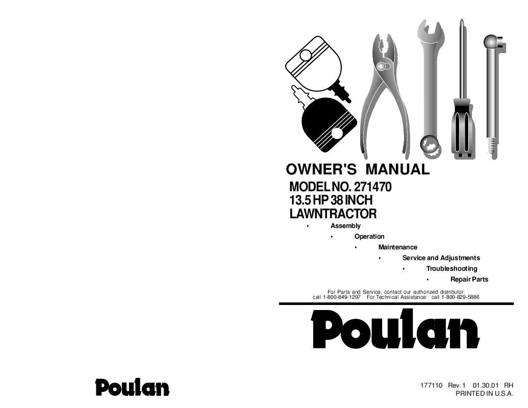 Mode d'emploi POULAN 271470