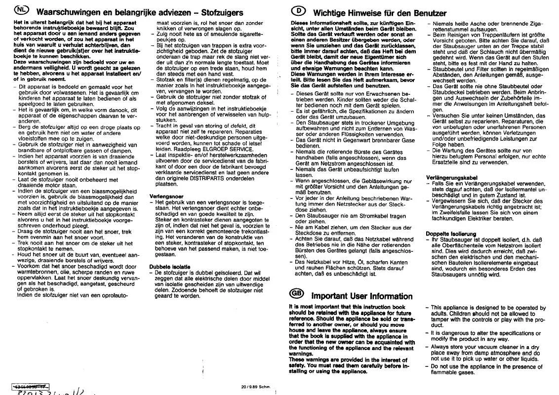 Mode d'emploi PROGRESS P3830