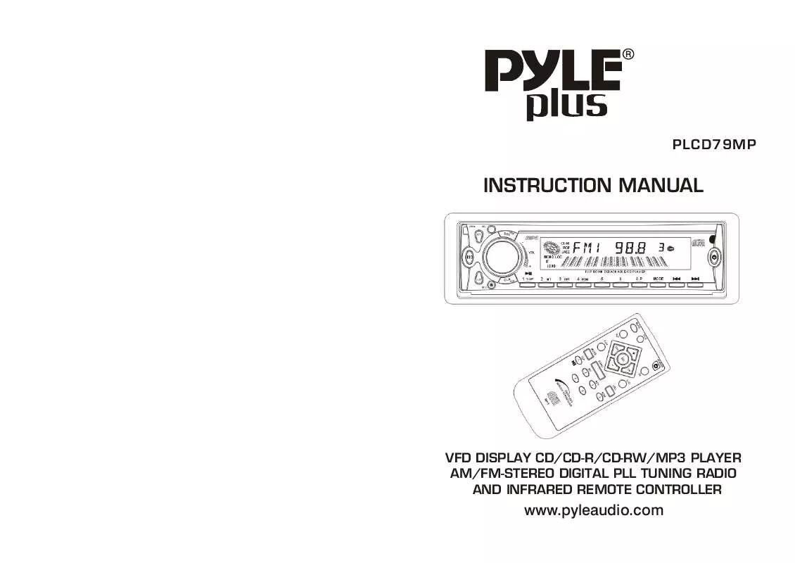 Mode d'emploi PYLE PLCD79MP