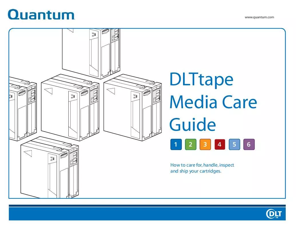 Mode d'emploi QUANTUM DLTTAPE