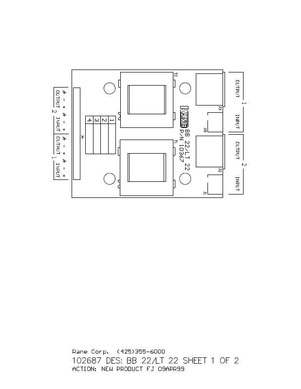 Mode d'emploi RANE LT 22