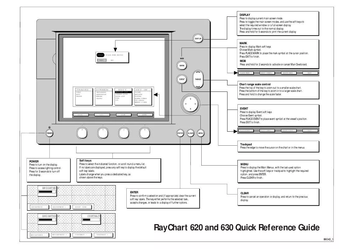 Mode d'emploi RAYMARINE RAYCHART 620+