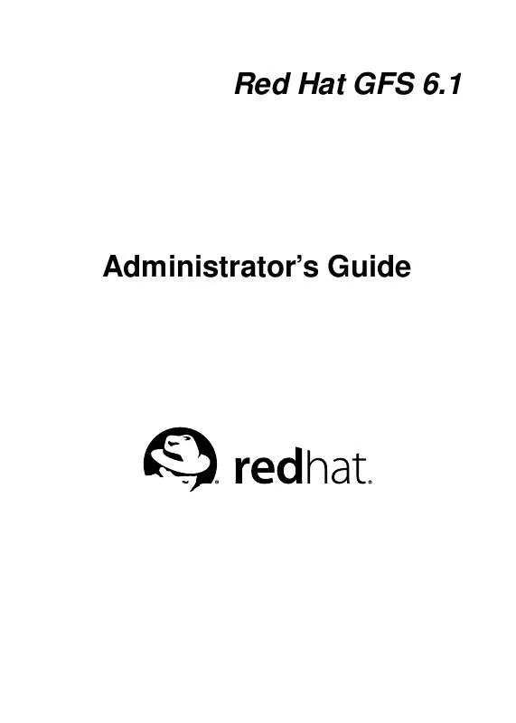 Mode d'emploi REDHAT GFS 6.1