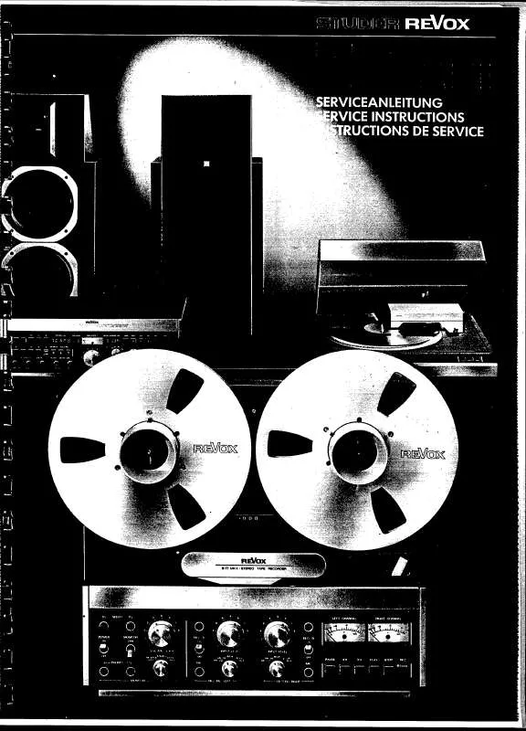 Mode d'emploi REVOX B77