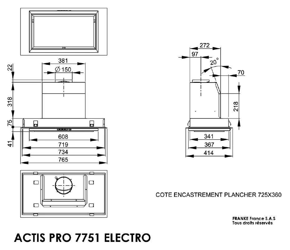 Mode d'emploi ROBLIN ACTIS PRO 7751 ELECTRO