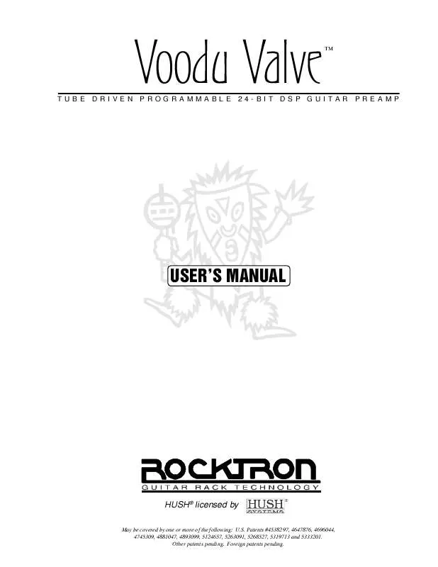 Mode d'emploi ROCKTRON VOODU