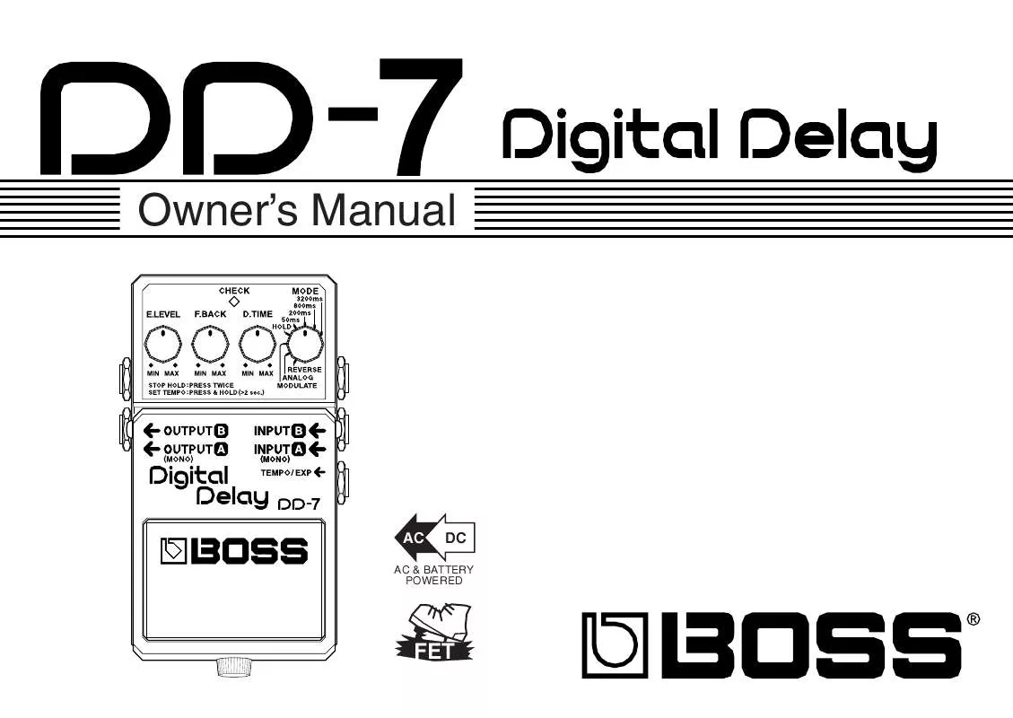 Mode d'emploi ROLAND DD-7