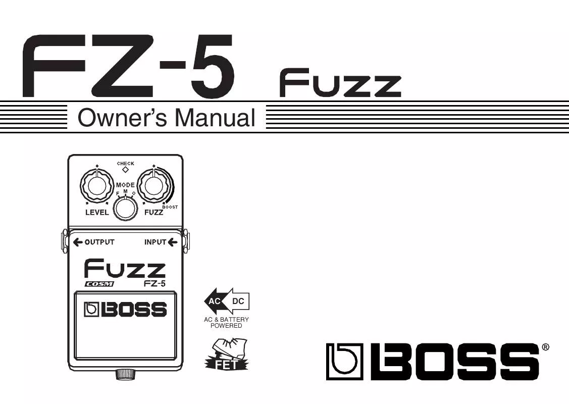 Mode d'emploi ROLAND FZ-5