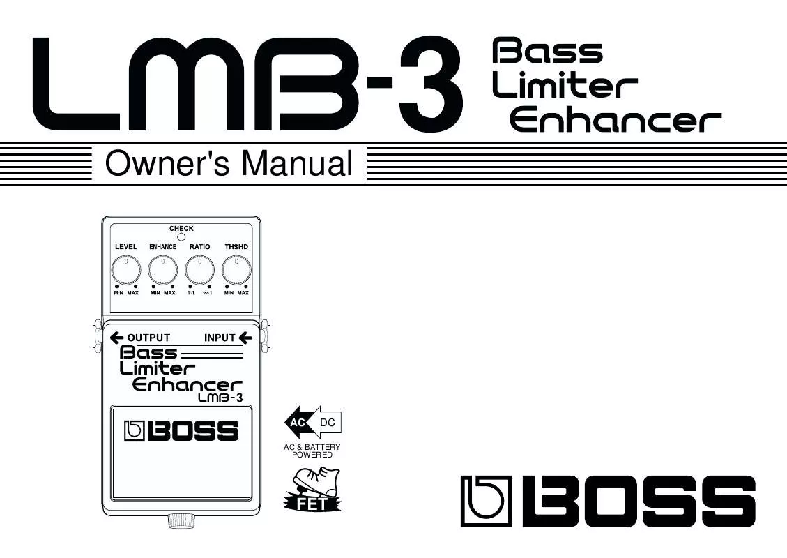 Mode d'emploi ROLAND LMB-3