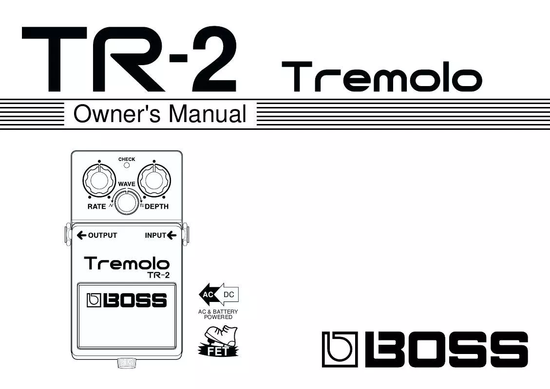 Mode d'emploi ROLAND TR-2