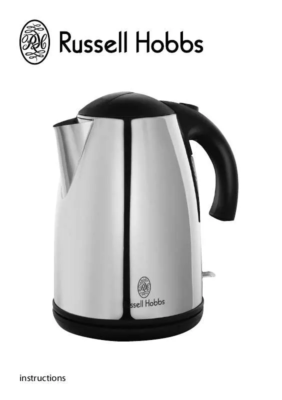 Mode d'emploi RUSSELL HOBBS 1.7L POLISHED KETTLE