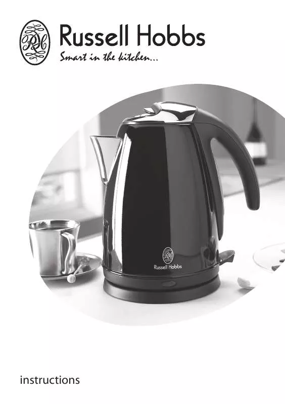 Mode d'emploi RUSSELL HOBBS BLACK JUG KETTLE