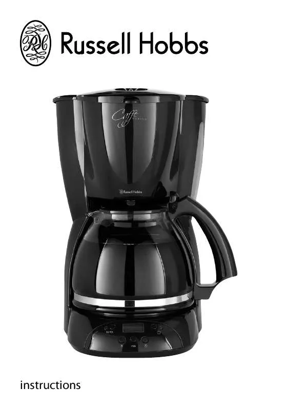 Mode d'emploi RUSSELL HOBBS DIGITAL COFFEE MAKER