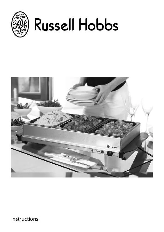 Mode d'emploi RUSSELL HOBBS HOT TRAY AND BUFFET SERVER