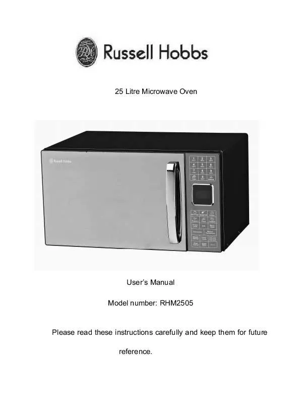 Mode d'emploi RUSSELL HOBBS RHM2505