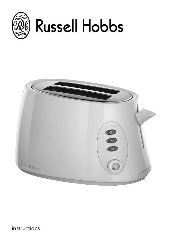 Mode d'emploi RUSSELL HOBBS WHITE STYLIS 2 SLICE COMPACT TOASTER
