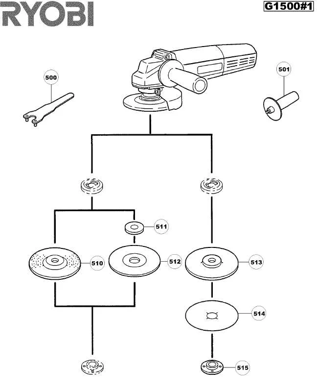 Mode d'emploi RYOBI G1500-1