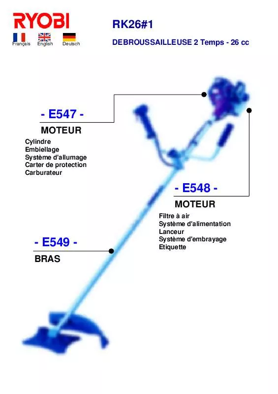 Mode d'emploi RYOBI RK26-1