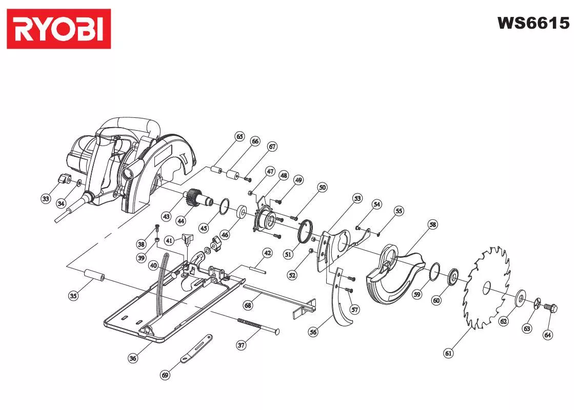 Mode d'emploi RYOBI WS6615