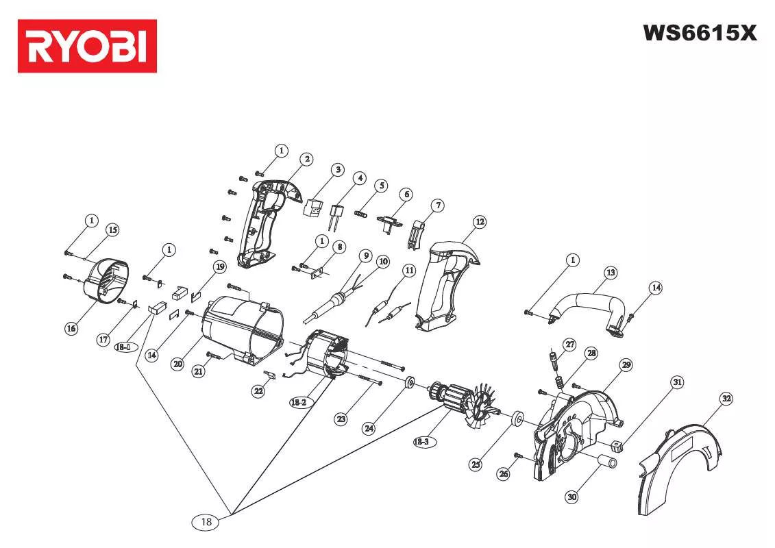 Mode d'emploi RYOBI WS6615X