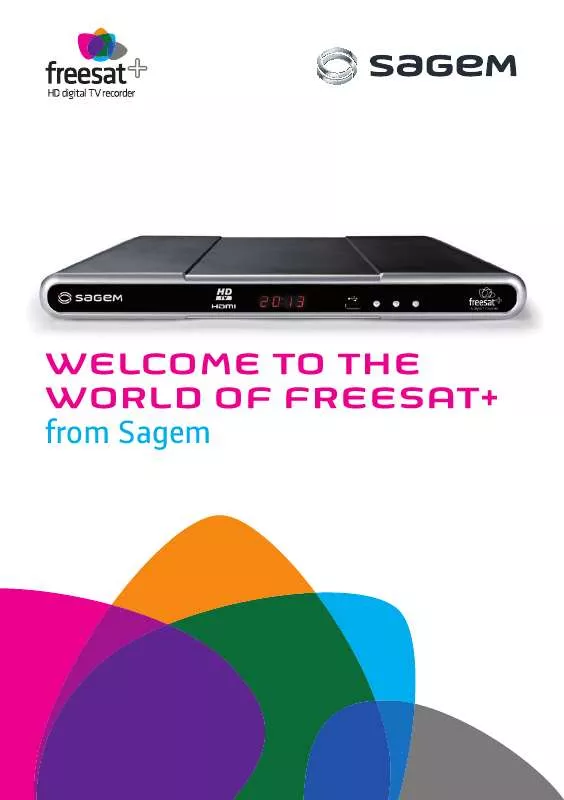 Mode d'emploi SAGEM FREESAT PLUS