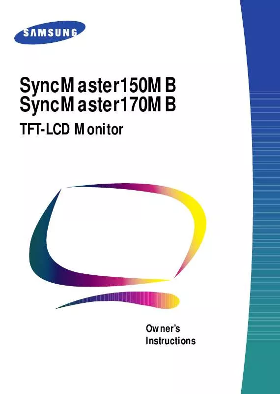 Mode d'emploi SAMSUNG SYNCMASTER 150MB