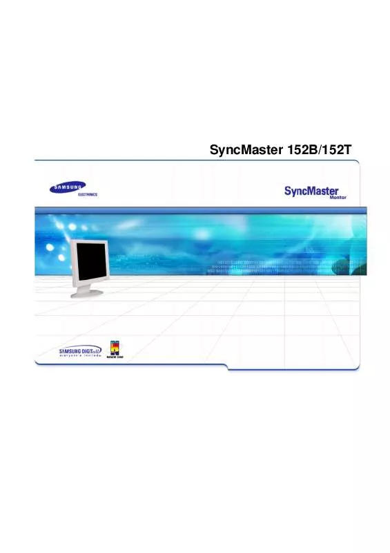 Mode d'emploi SAMSUNG SYNCMASTER 152B MM