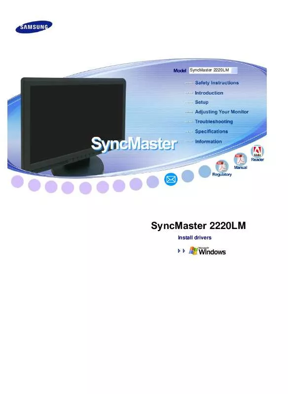 Mode d'emploi SAMSUNG SYNCMASTER 2220LM