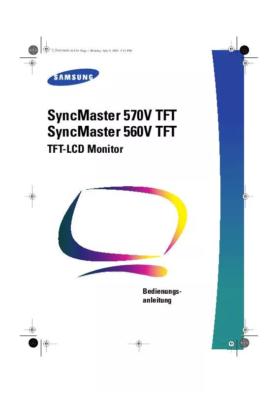 Mode d'emploi SAMSUNG SYNCMASTER 560VTFT